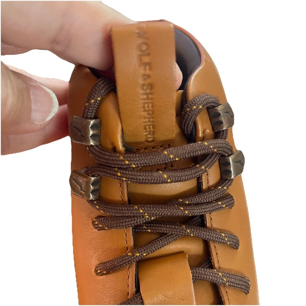 Wolf & Shepherd Crossover Hiker WTZ Men's Sz 10.5 Honey/White Hiking Boots‎ NIB